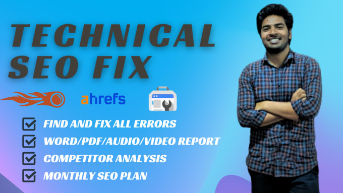 Gig Preview - Fix semrush, ahrefs, and gsc SEO errors