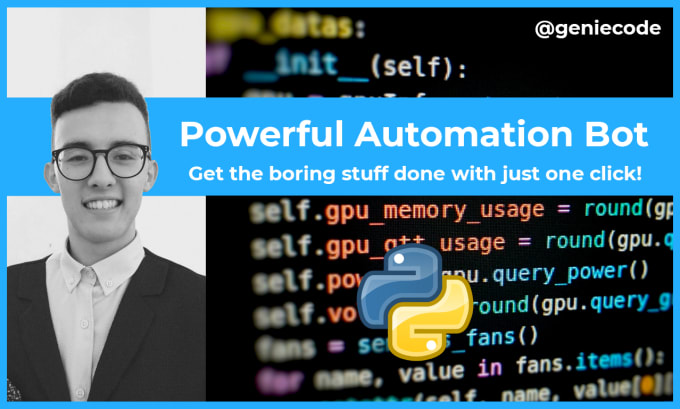 Gig Preview - Make a custom automation bot with python