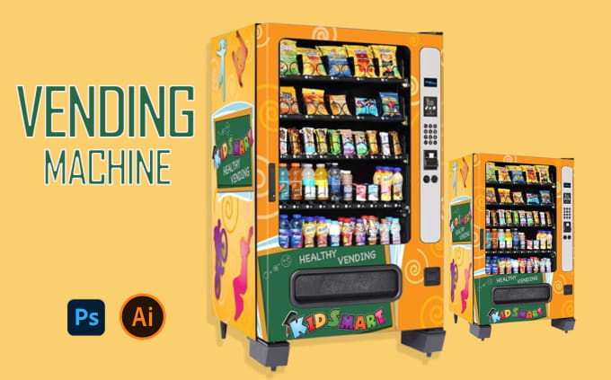 Gig Preview - Design a unique vending machine wrap and atm machine wrap design