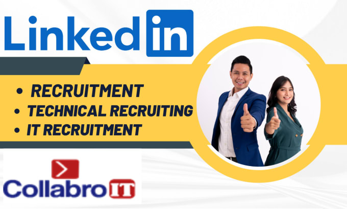 Gig Preview - Do linkedin recruitment and source best candidates for you