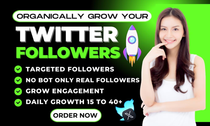 Gig Preview - Do twitter marketing to grow real followers and organic growth