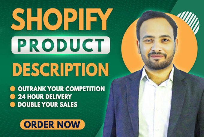 Gig Preview - Write effective shopify product descriptions