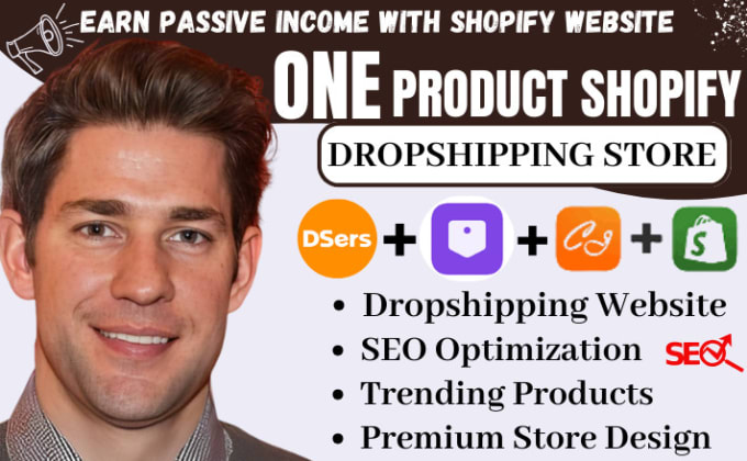 Gig Preview - Build one product shopify store dropshipping, digital product, shopify store