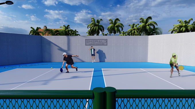 Gig Preview - Design conceptual layout of pickleball courts, sport complex