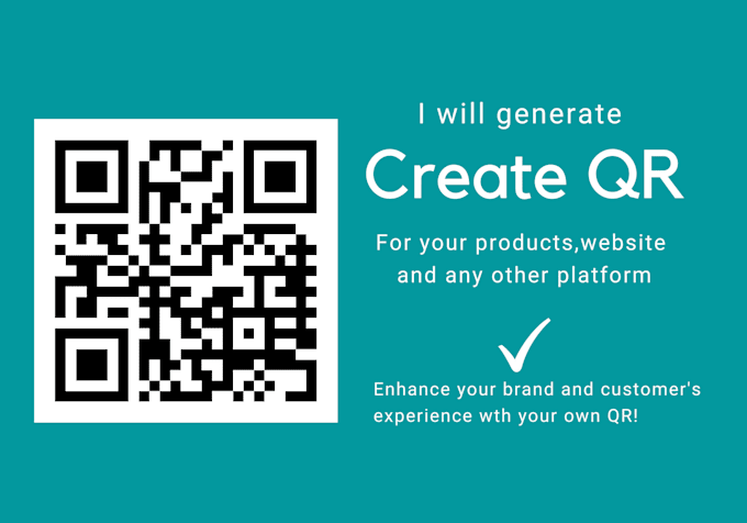 Gig Preview - Make a qr code design for your brand or website