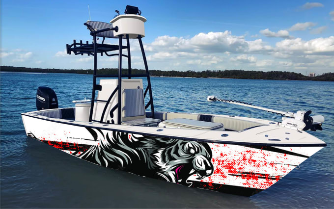 Bestseller - create  professional boat, jet ski, surfboard, wrap design