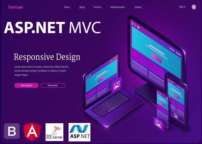 Gig Preview - Develop asp net, asp dot net mvc, asp net web apps