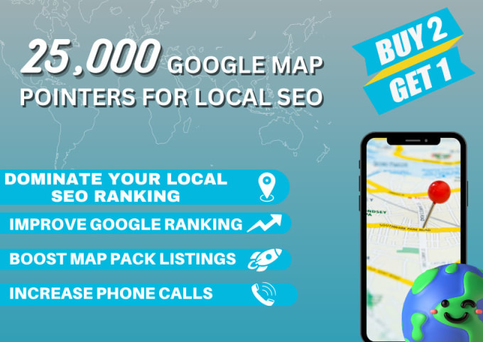 Gig Preview - Do 25,000 google map pointers for local SEO