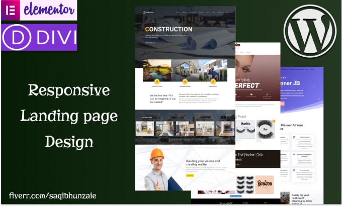 Gig Preview - Build a responsive wordpress landing page in 24 hours