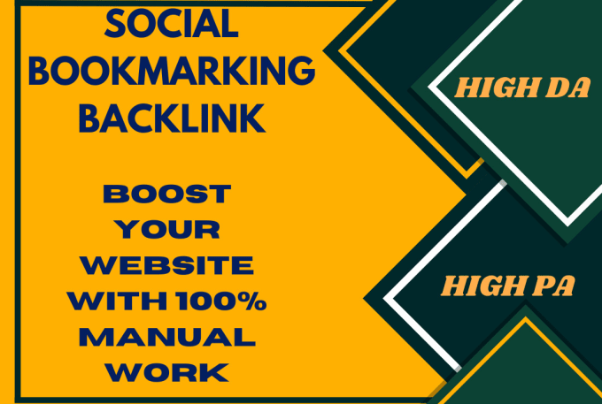 Gig Preview - Increase your website with high social bookmarking backlinks