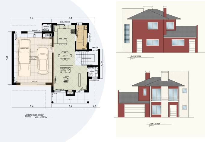 Gig Preview - Draw your architectural floor plans, elevations in autocad