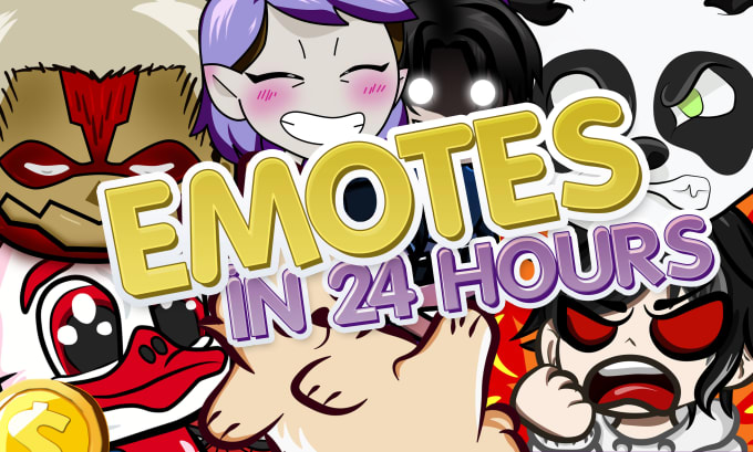 Gig Preview - Draw custom emotes for you in 24 hours