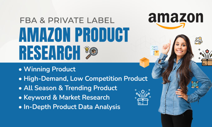 Gig Preview - Do amazon fba product research, winning product for private label