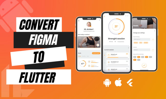 Bestseller - design flutter UI and develop app, convert figma to flutter