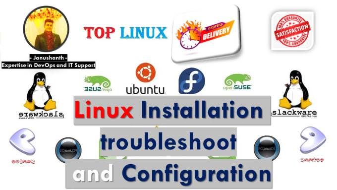 Gig Preview - Install, configure and troubleshoot linux server ubuntu,centos,kali,debian etc