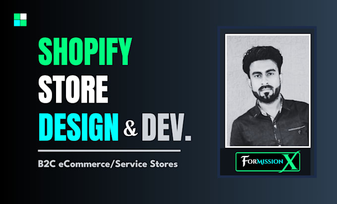 Gig Preview - Create and design a shopify store or redesign your shopify website