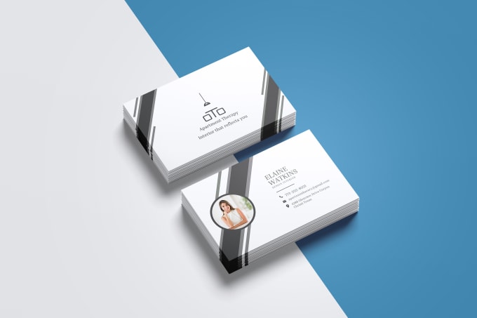 Gig Preview - Design modern luxury business card, business card design