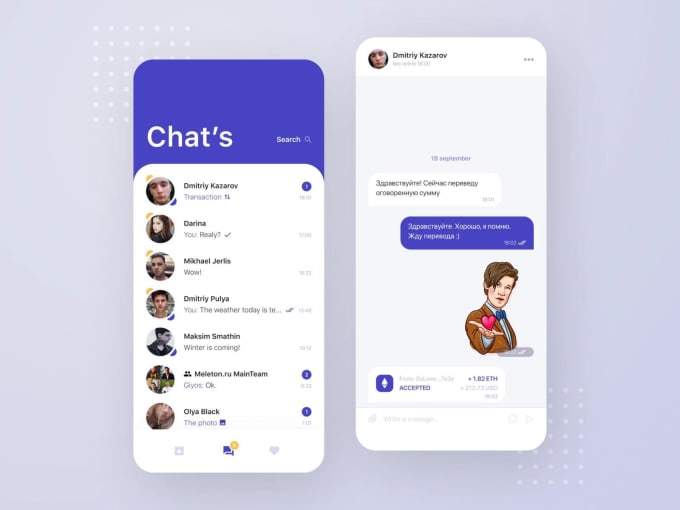 Gig Preview - Chatting app, chat app social chat app dating app