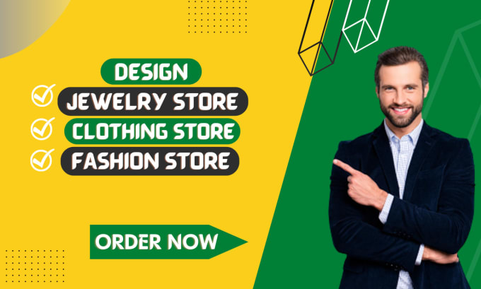 Gig Preview - Design jewelry store, clothing, and watch online store