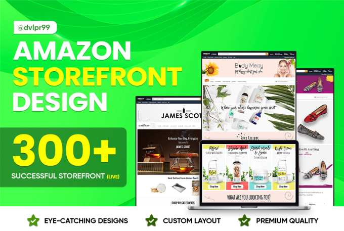 Gig Preview - Design and create professional amazon storefront or brand store