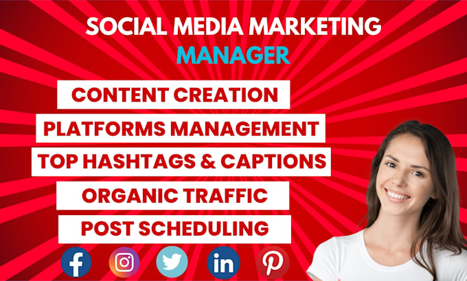 Gig Preview - Be your social media marketing manager