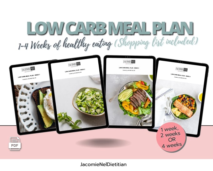 Gig Preview - Give you a low carb meal plan for weight loss or insulin resistance