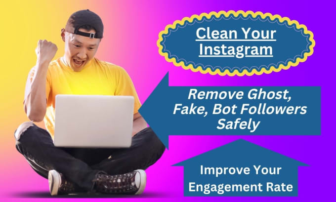 Gig Preview - Remove ghost, fake, and bot followers from your instagram account safely