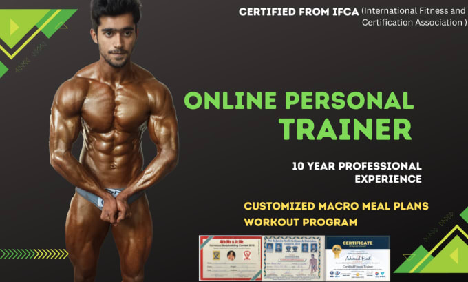 Gig Preview - Be your online personal trainer and fitness coach nutritionist