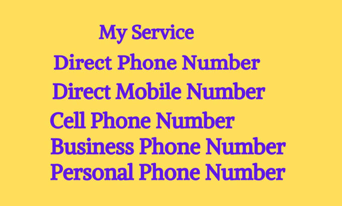 Gig Preview - Do b2b lead generation direct phone number cell mobile number using paid tools