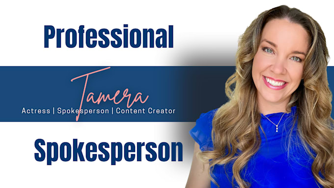 Gig Preview - Be your professional video spokesperson