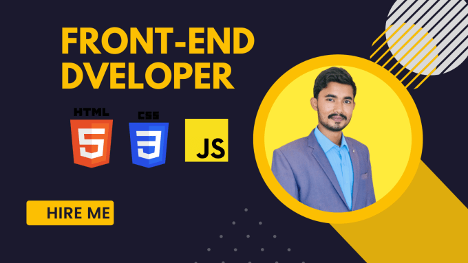 Gig Preview - Be your front end developer