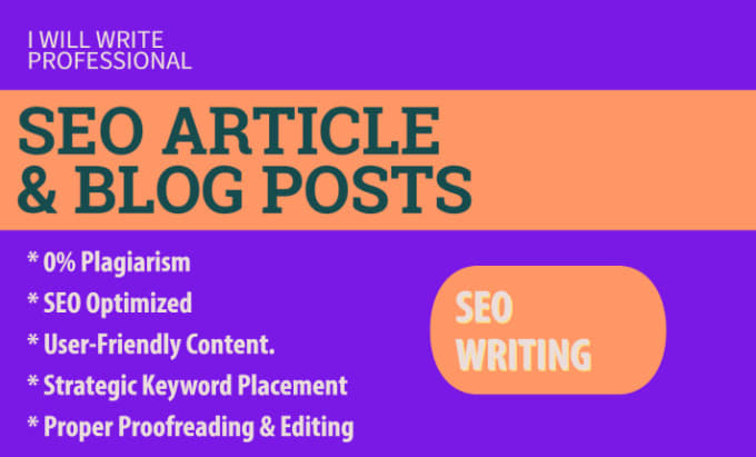 Gig Preview - Do seo article writing, blog post writing of 2000 words