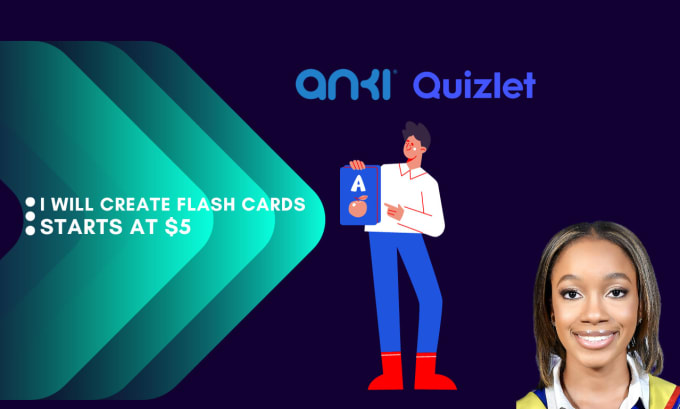 Gig Preview - Make anki and quizlet flashcards