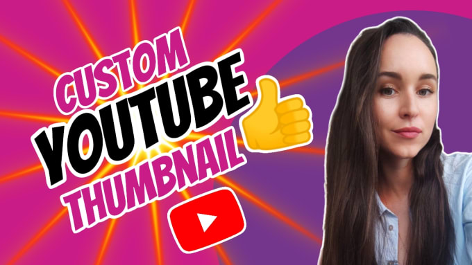 Gig Preview - Create custom youtube thumbnail