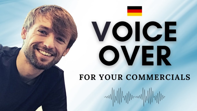 Gig Preview - Record a german male voice over for your commercials, deutscher sprecher