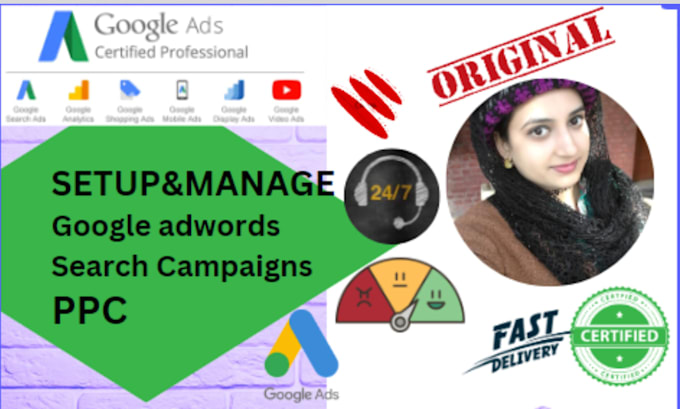 Gig Preview - Google ads PPC campaign setup and management services