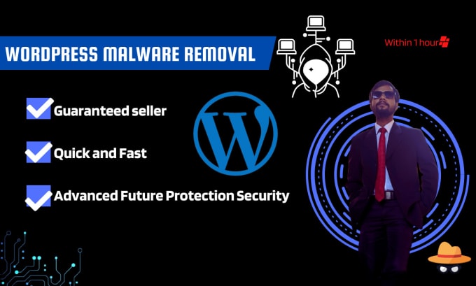 Gig Preview - Do wordpress malware removal, cleaning and fixing hacked website