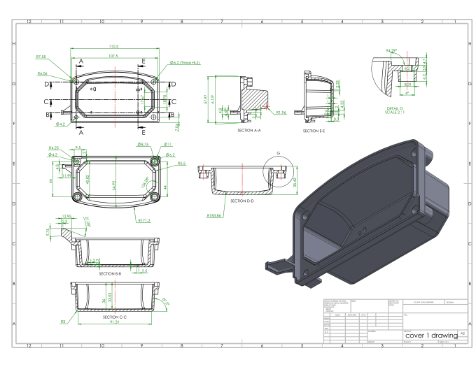 Gig Preview - Make 3d cad design and 2d mechanical drawing drafting using solidworks,autocad