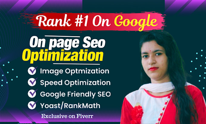 Gig Preview - Optimize website onpage technical SEO service wordpress wix shopify squarespace