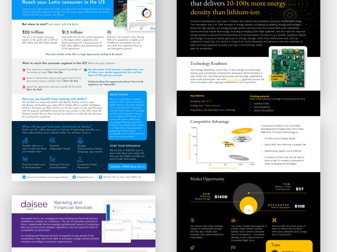 Gig Preview - Design a one pager, executive summary, or proposal in powerpoint