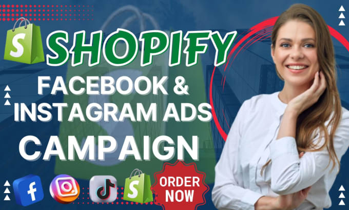 Gig Preview - Setup shopify facebook and instagram advertising, marketing, fb ads campaign