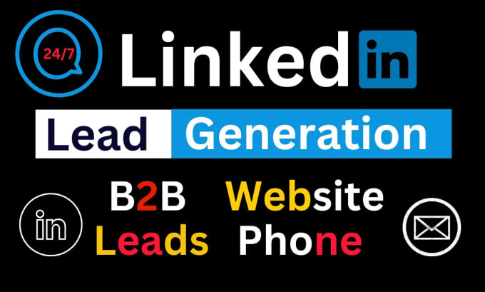 Gig Preview - Collect lead generation b2b linkedin website phone number email list building