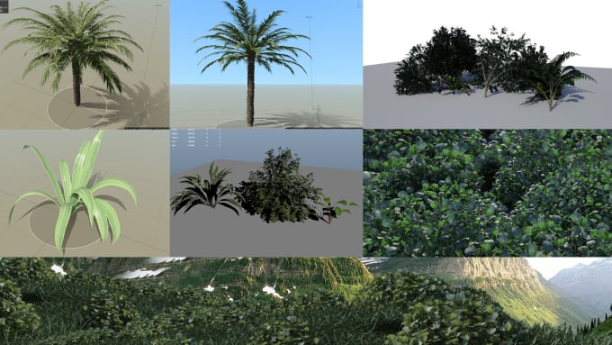 Gig Preview - Create optimized foliage assets for game