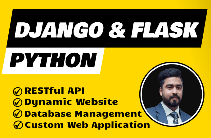 Gig Preview - Python django, flask, fastapi for web development