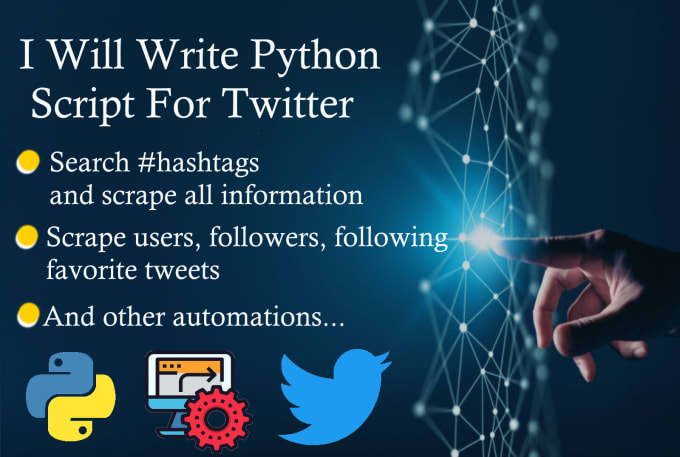 Gig Preview - Write automation on twitter with python