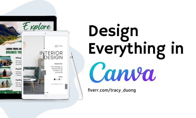 Gig Preview - Design everything in canva