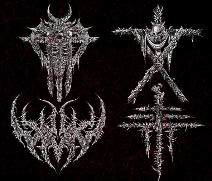 Gig Preview - Design symbol details death metal,emblem logo,artwork