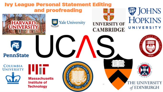 Gig Preview - Edit , proofread ucas personal statement