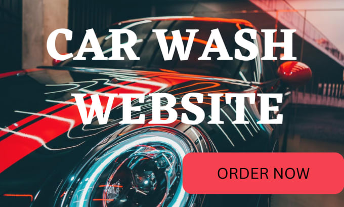 Gig Preview - Car wash website car rental car repairs website car turo vevs booking website