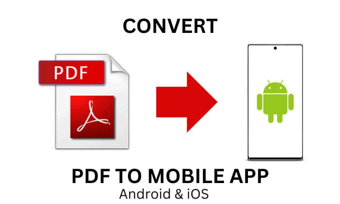 Gig Preview - Convert pdf, epub, ebook file to an android and ios app